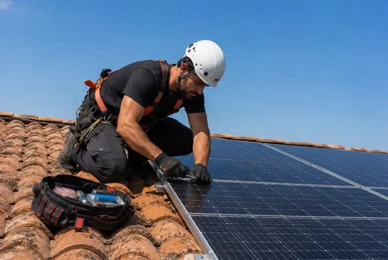 Maintenance et monitoring de panneaux solaires à Scionzier